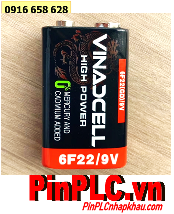 Vinaxell 6F22(GB)/9V, Pin vuông 9v Vinaxell 6F22(GB)/9V High Power chính hãng /Gói 1viên